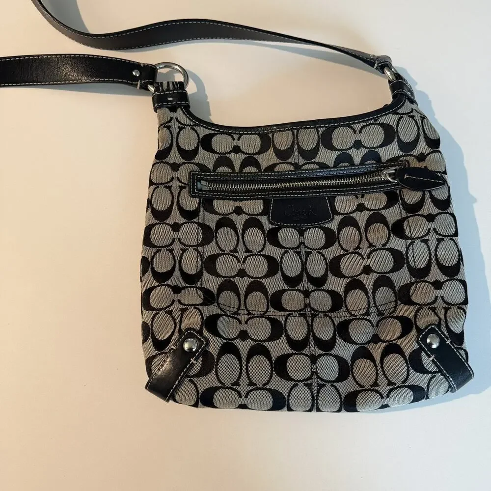 Coach y2k signature crossbody Printed Shoulder Purse Handbag F14689